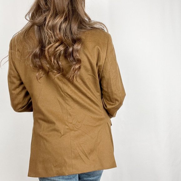 Vintage Union Made 100% Cashmere Oversized Blazer Jacket Long Pea Coat Preppy - Picture 3 of 9